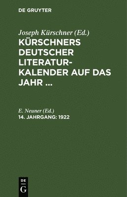 E Neuner - 1922, Inbunden