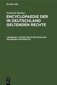 bokomslag System Des in Deutschland Geltenden Strafrechts