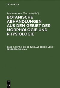 bokomslag Einige Zge aus der Biologie des Protoplasmas