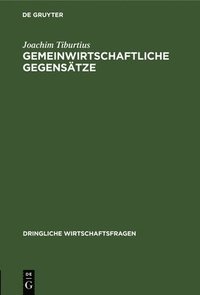 bokomslag Gemeinwirtschaftliche Gegensätze