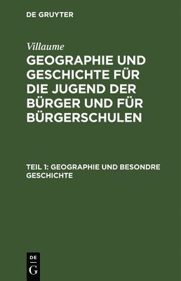 bokomslag Geographie Und Besondre Geschichte