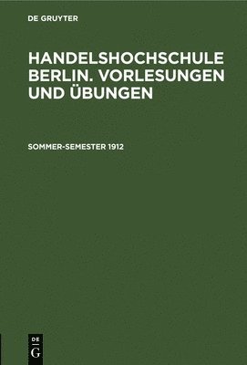 Sommer-Semester 1912 1