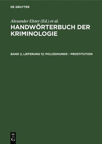 bokomslag Polizeihunde - Prostitution