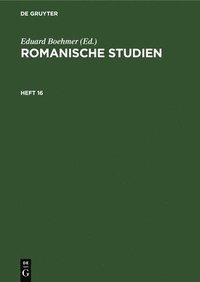 bokomslag Romanische Studien. Heft 16