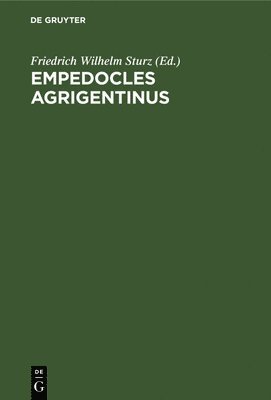 bokomslag Empedocles Agrigentinus