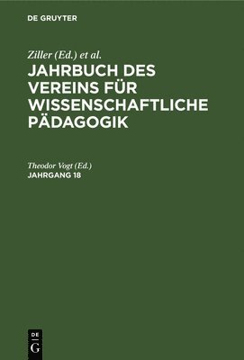 bokomslag Jahrbuch Des Vereins Für Wissenschaftliche Pädagogik. Jahrgang 18