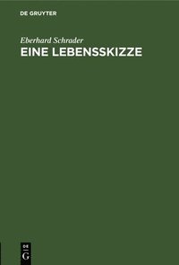 bokomslag Eine Lebensskizze