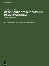 bokomslag Nachträge Zum Ersten Teil. Übersetzung