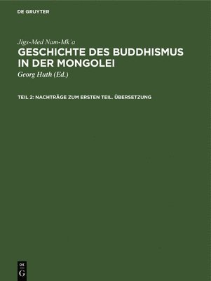 bokomslag Nachträge Zum Ersten Teil. Übersetzung