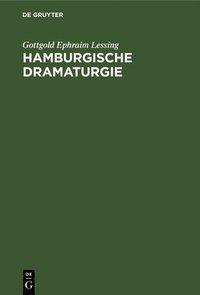 bokomslag Hamburgische Dramaturgie