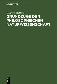 bokomslag Grundzge Der Philosophischen Naturwissenschaft