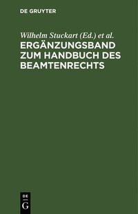 bokomslag Ergnzungsband Zum Handbuch Des Beamtenrechts