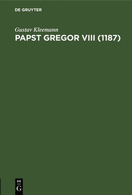 bokomslag Papst Gregor VIII (1187)