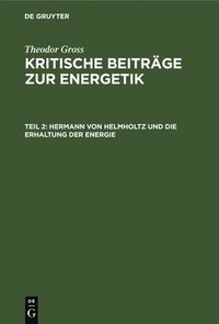 bokomslag Hermann Von Helmholtz Und Die Erhaltung Der Energie