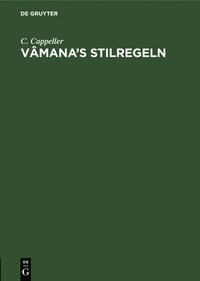 bokomslag Vâmana's Stilregeln