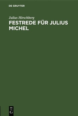 bokomslag Festrede Fr Julius Michel