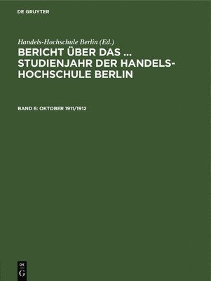 bokomslag Oktober 1911/1912