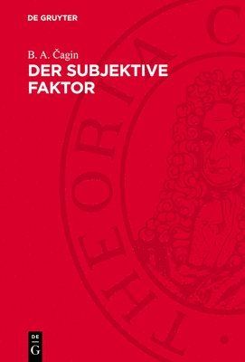 bokomslag Der Subjektive Faktor: Struktur Und Gesetzmäßigkeiten