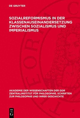 bokomslag Sozialreformismus in Der Klassenauseinandersetzung Zwischen Sozialismus Und Imperialismus