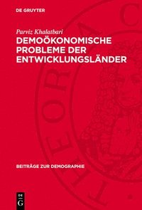 bokomslag Demoökonomische Probleme Der Entwicklungsländer