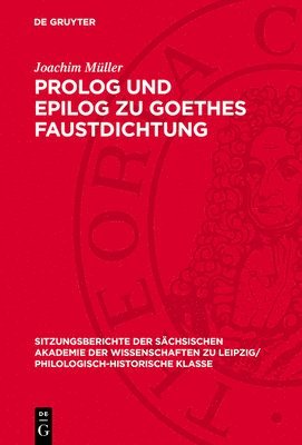 bokomslag PROLOG Und Epilog Zu Goethes Faustdichtung