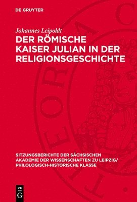 Der Römische Kaiser Julian in Der Religionsgeschichte