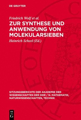 bokomslag Zur Synthese Und Anwendung Von Molekularsieben