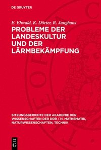 bokomslag Probleme Der Landeskultur Und Der Lärmbekämpfung