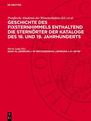 bokomslag 18h Rektaszension, Lieferung 1: 0m-29m59s
