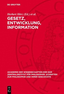 Herbert Hörz, Čzeslaw Nowiński - Gesetz, Entwicklung, Information, Inbunden