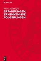 bokomslag Erfahrungen, Erkenntnisse, Folgerungen