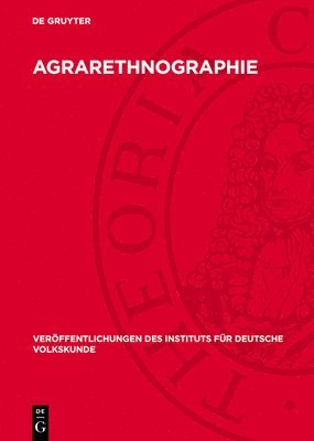 Nocontributor, Degruyter - Agrarethnographie, Inbunden