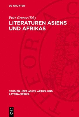 bokomslag Literaturen Asiens Und Afrikas: Theoretische Probleme