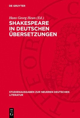 Hans Georg Heun - Shakespeare in Deutschen Übersetzungen, Inbunden