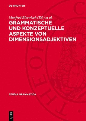 bokomslag Grammatische Und Konzeptuelle Aspekte Von Dimensionsadjektiven