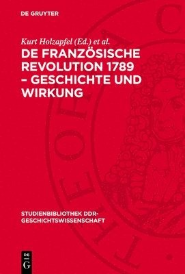 bokomslag de Französische Revolution 1789 - Geschichte Und Wirkung