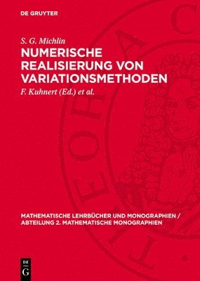 bokomslag Numerische Realisierung Von Variationsmethoden