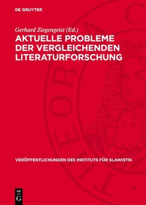 bokomslag Aktuelle Probleme Der Vergleichenden Literaturforschung