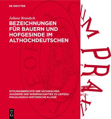 Bezeichnungen Für Bauern Und Hofgesinde Im Althochdeutschen 1