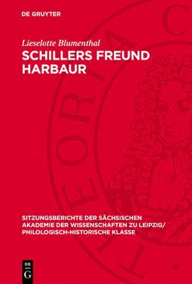 bokomslag Schillers Freund Harbaur