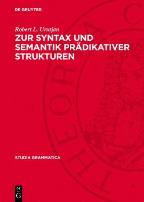 bokomslag Zur Syntax Und Semantik Prädikativer Strukturen