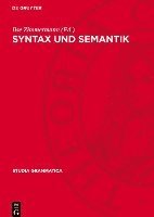 bokomslag Syntax Und Semantik