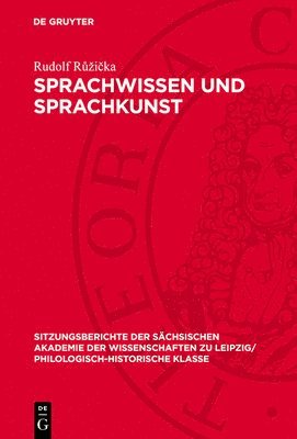 Sprachwissen Und Sprachkunst: Ein Beispiel: Die Metapher 1