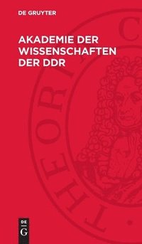bokomslag Akademie der Wissenschaften der DDR