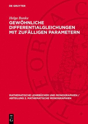 bokomslag Gewöhnliche Differentialgleichungen Mit Zufälligen Parametern