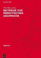 bokomslag Beiträge Zur Meroitischen Grammatik