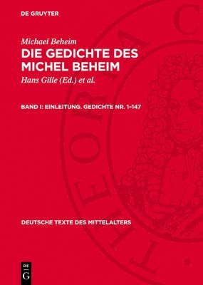 Einleitung. Gedichte Nr. 1-147 1