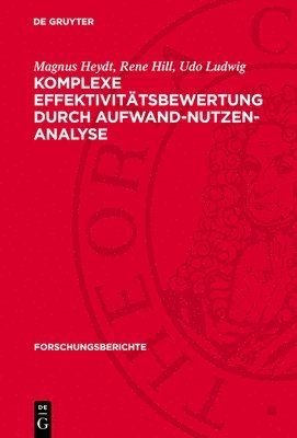 bokomslag Komplexe Effektivitätsbewertung Durch Aufwand-Nutzen-Analyse