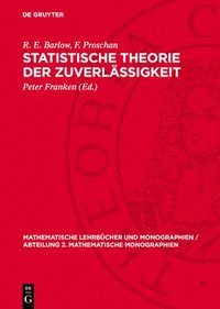 bokomslag Statistische Theorie Der Zuverlässigkeit