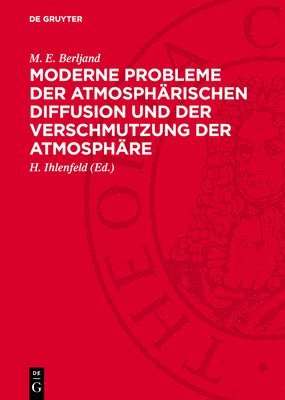 bokomslag Moderne Probleme Der Atmosphärischen Diffusion Und Der Verschmutzung Der Atmosphäre